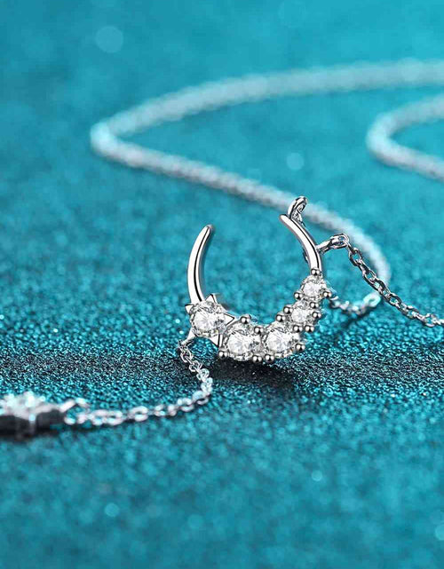 Load image into Gallery viewer, Star &amp; Moon Moissanite Necklace
