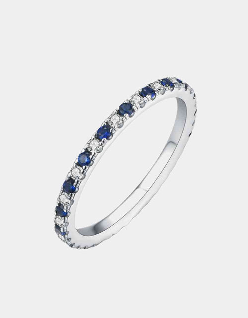 Load image into Gallery viewer, Moissanite Lab-Grown Sapphire Rings
