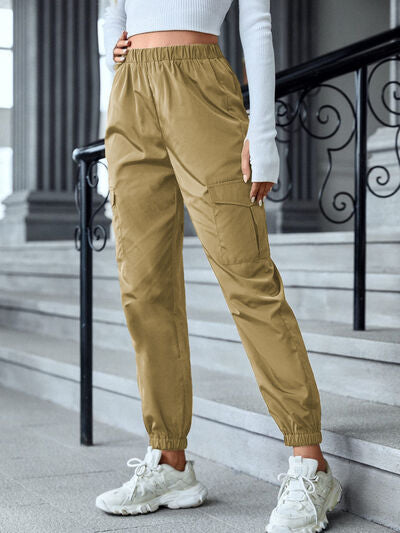 Load image into Gallery viewer, High Waist Joggers with Pockets
