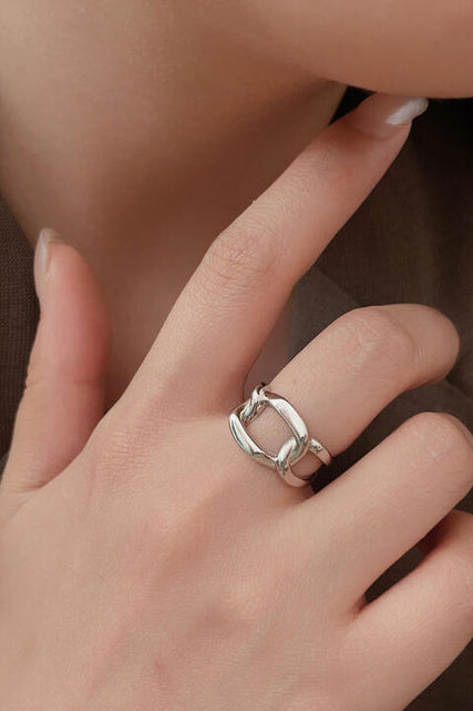 Load image into Gallery viewer, 925 Sterling Silver Open Ring
