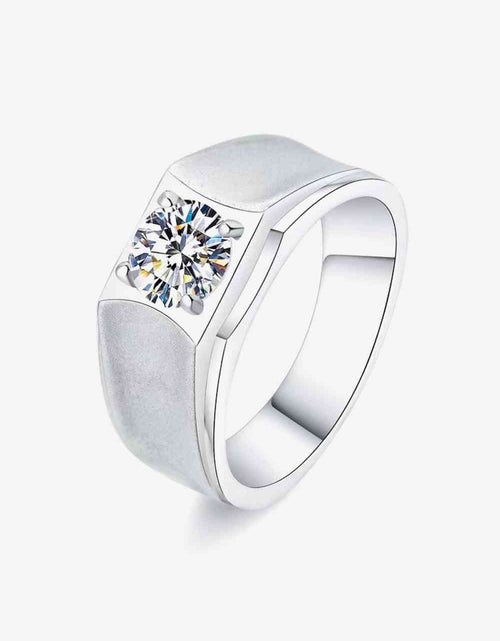 Load image into Gallery viewer, 1 Carat Moissanite Wide Band Ring
