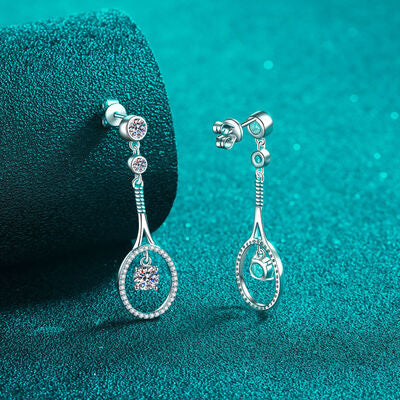 Load image into Gallery viewer, 1 Carat Moissanite 925 Sterling Silver Drop Earrings
