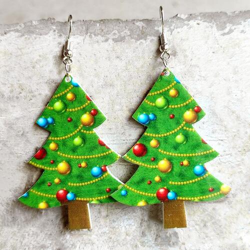 Load image into Gallery viewer, Christmas Themed Acrylic Dangle Earrings
