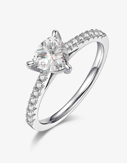 Load image into Gallery viewer, 1 Carat Moissanite Triangle 925 Sterling Silver Ring
