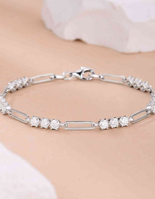 Load image into Gallery viewer, 1.8 Carat Moissanite 925 Sterling Silver Bracelet
