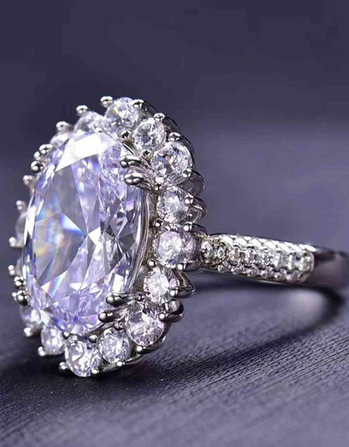 Load image into Gallery viewer, 8 Carat Oval Moissanite Ring
