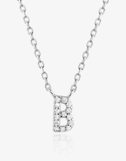 Load image into Gallery viewer, A To F Zircon 925 Sterling Silver Necklace
