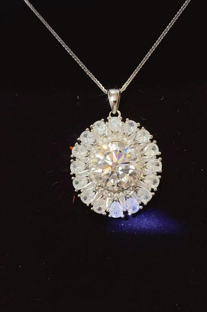 Load image into Gallery viewer, 5 Carat Moissanite 925 Sterling Silver Necklace
