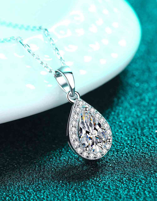 Load image into Gallery viewer, Moissanite Teardrop Pendant Necklace
