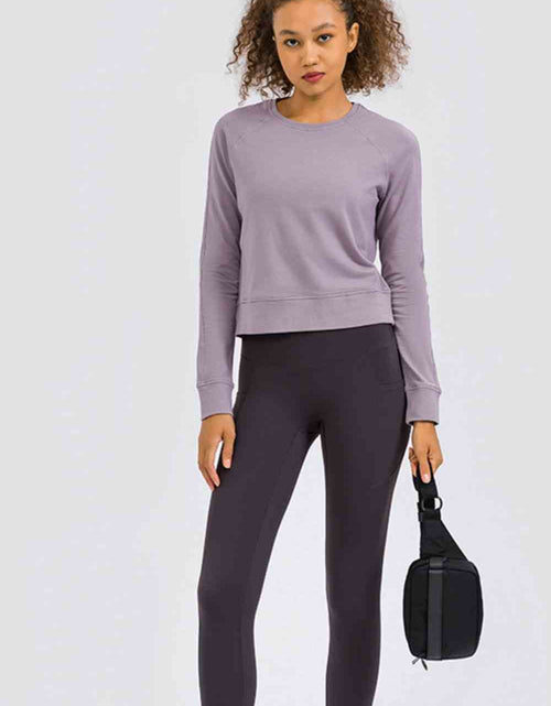 Load image into Gallery viewer, Cozy and Fabulous Raglan Sleeve Sports Top
