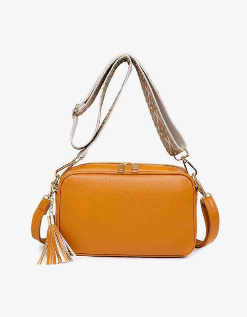 Load image into Gallery viewer, PU Leather Tassel Crossbody Bag
