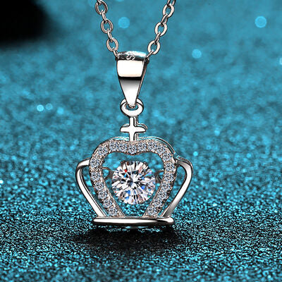 Load image into Gallery viewer, Moissanite Crown 925 Sterling Silver Necklace
