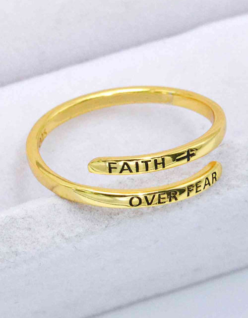 Load image into Gallery viewer, FAITH OVER FEAR Bypass Ring
