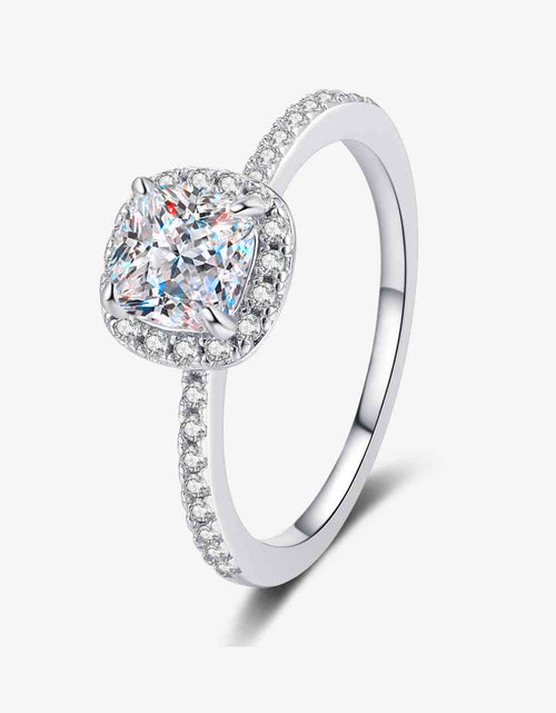 Load image into Gallery viewer, 1 Carat Moissanite 925 Sterling Silver Halo Ring
