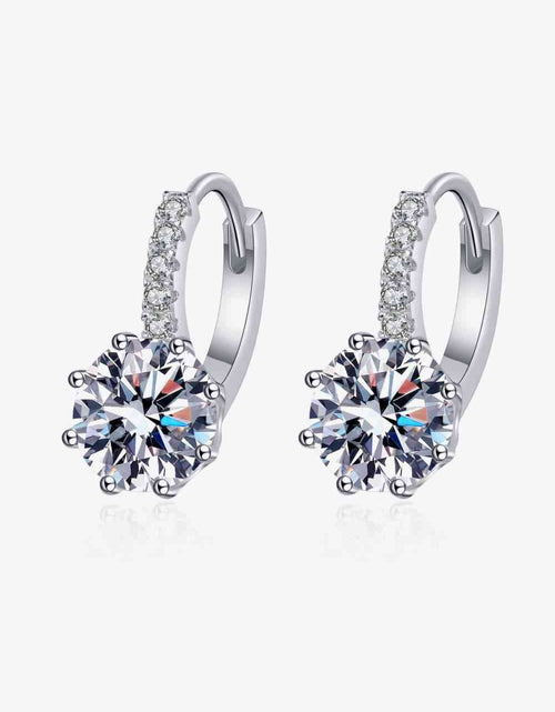 Load image into Gallery viewer, 4 Carat Moissanite 925 Sterling Silver Earrings
