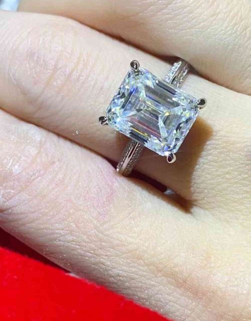 Load image into Gallery viewer, 5 Carat Moissanite Platinum-Plated Ring
