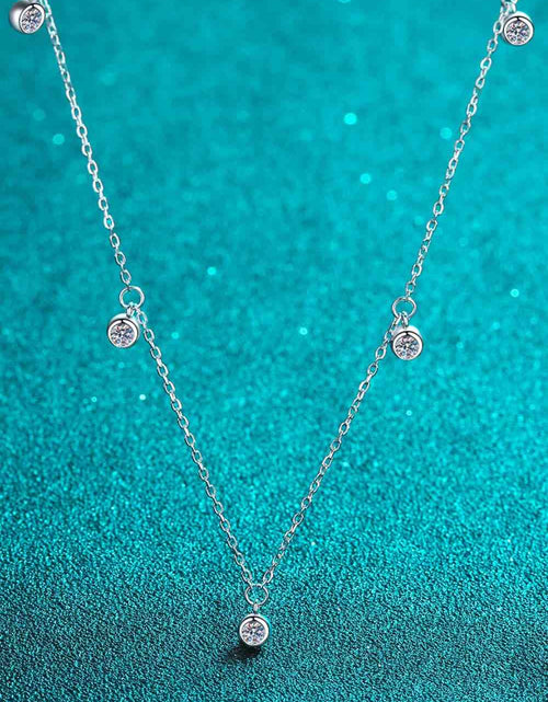 Load image into Gallery viewer, Moissanite Rhodium-Plated Necklace
