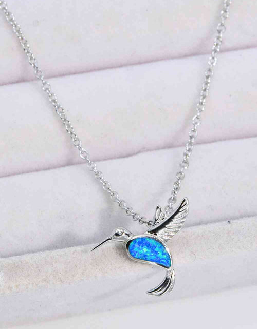 Load image into Gallery viewer, Opal Bird 925 Sterling Silver Necklace
