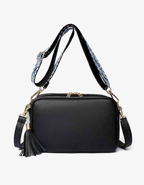 Load image into Gallery viewer, PU Leather Tassel Crossbody Bag
