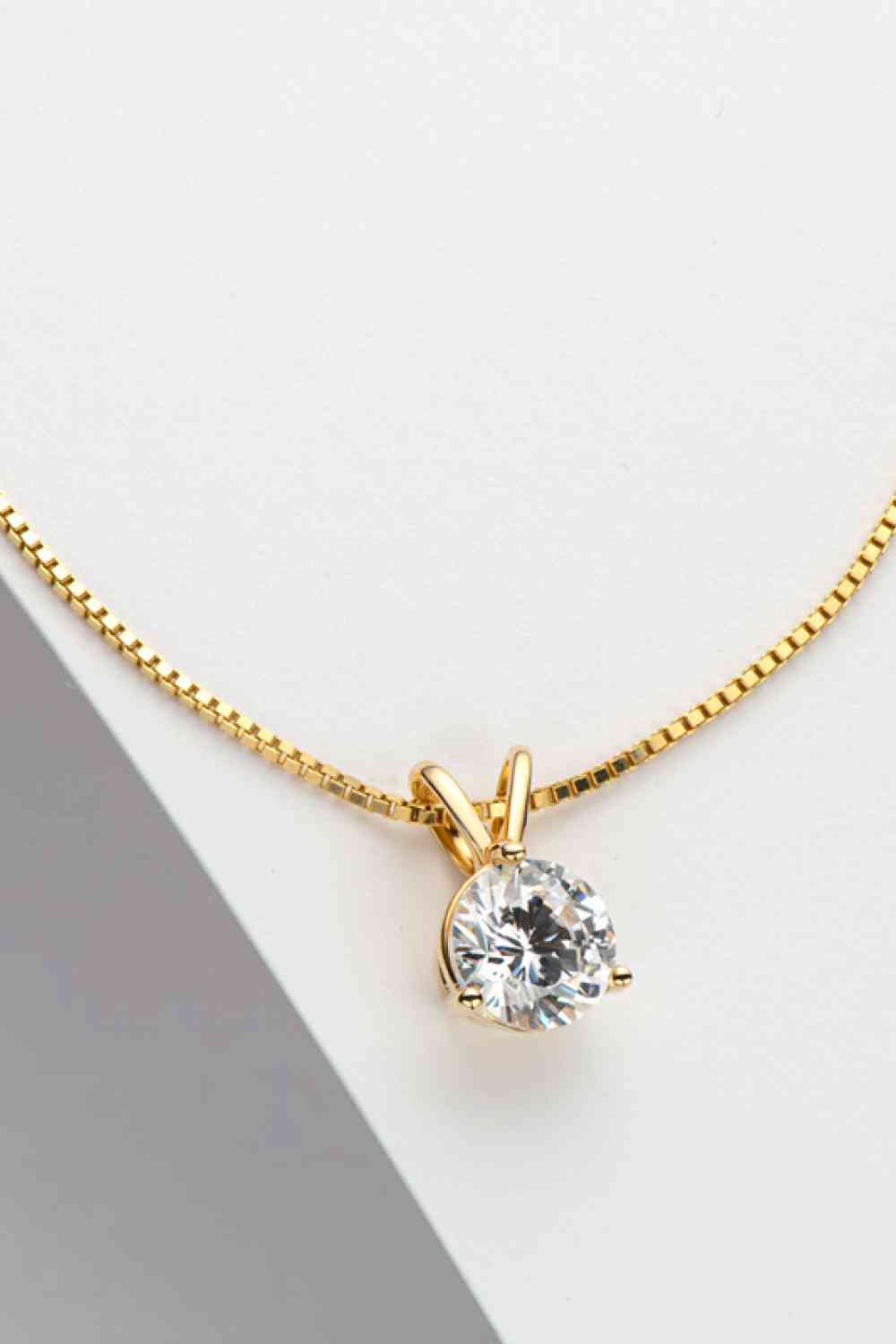 Adored Show Off 1 Carat Moissanite Pendant Necklace