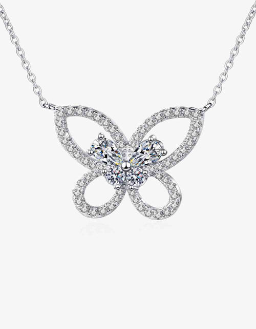 Load image into Gallery viewer, Moissanite Butterfly Pendant Necklace
