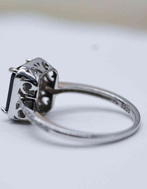 Load image into Gallery viewer, Platinum-Plated Agate Ring
