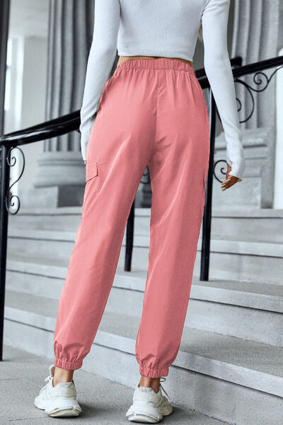 Load image into Gallery viewer, High Waist Joggers with Pockets
