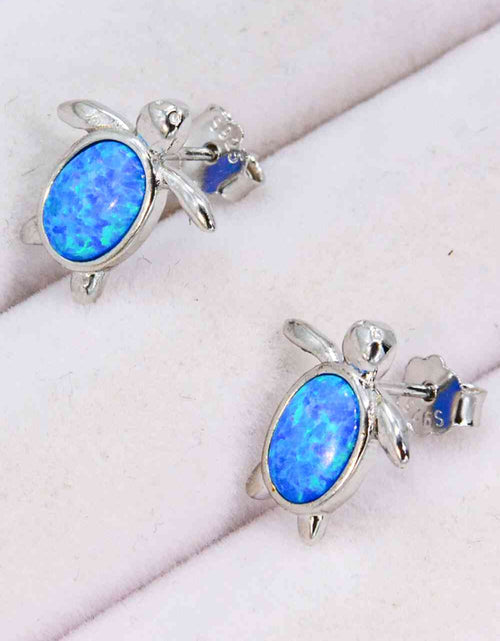 Load image into Gallery viewer, Opal Turtle Stud Earrings
