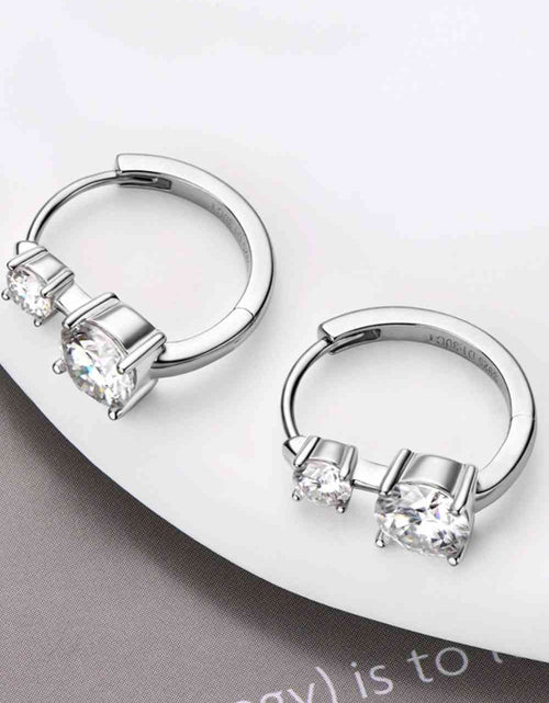 Load image into Gallery viewer, 1.3 Carat Moissanite 925 Sterling Silver Earrings
