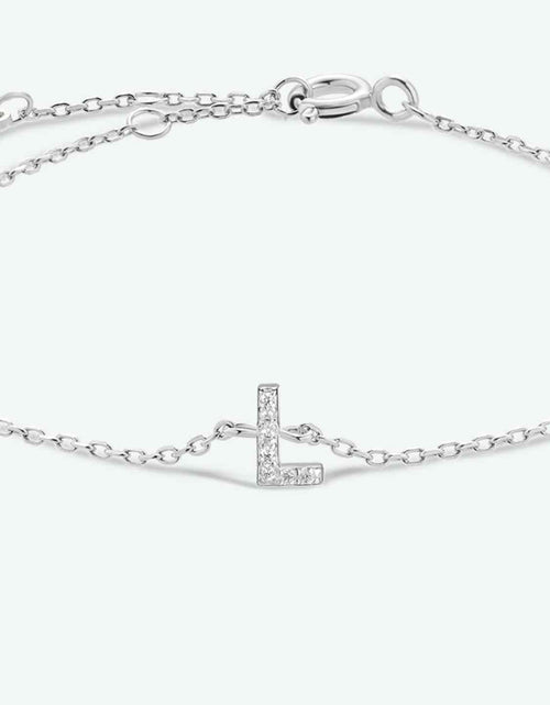 Load image into Gallery viewer, L To P Zircon 925 Sterling Silver Bracelet
