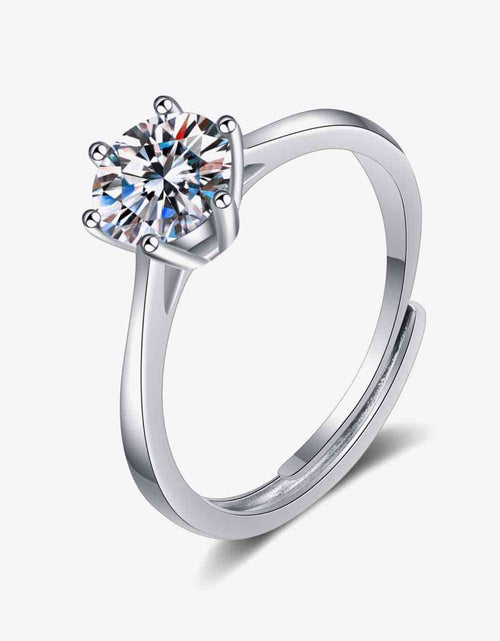 Load image into Gallery viewer, Moissanite 6-Prong Adjustable Ring
