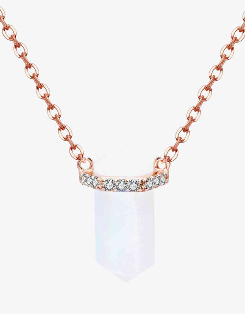 Load image into Gallery viewer, Natural Moonstone Chain-Link Necklace
