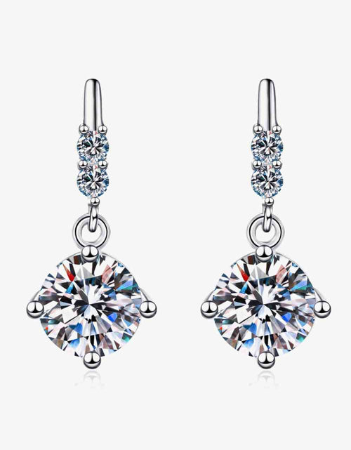 Load image into Gallery viewer, Moissanite Drop Earrings
