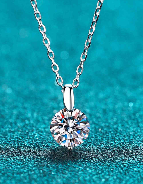 Load image into Gallery viewer, Minimalist 925 Sterling Silver Moissanite Pendant Necklace
