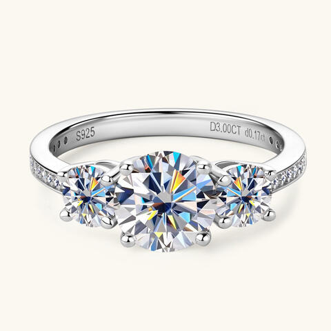 Load image into Gallery viewer, 3 Carat Moissanite 925 Sterling Silver Ring
