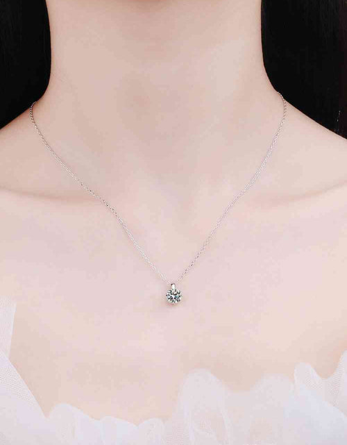 Load image into Gallery viewer, Minimalist 925 Sterling Silver Moissanite Pendant Necklace
