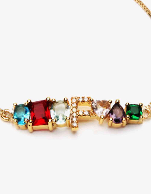 Load image into Gallery viewer, A to J Zircon Bracelet
