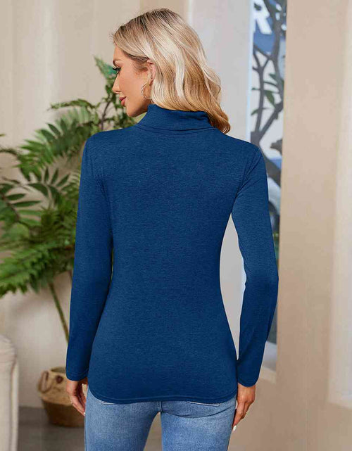 Load image into Gallery viewer, Turtleneck Long Sleeve T-Shirt
