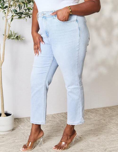 Load image into Gallery viewer, BAYEAS Full Size High Waist Straight Jeans
