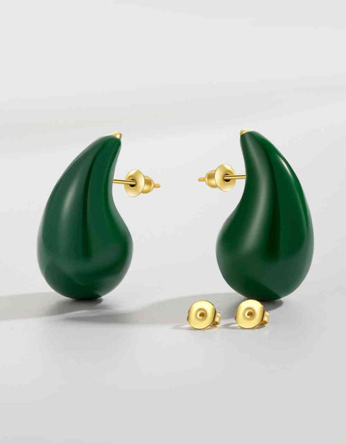 Load image into Gallery viewer, Big Size Water Drop Brass Earrings
