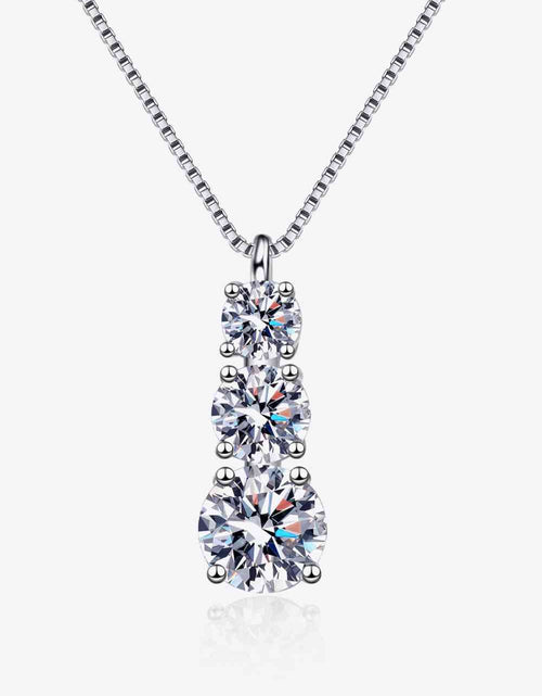 Load image into Gallery viewer, Moissanite Triple-Pendant Necklace
