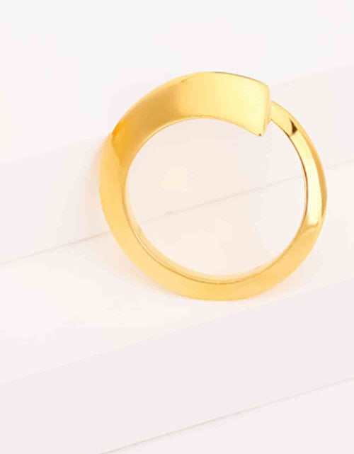 Load image into Gallery viewer, 18K Gold-Plated Copper Bypass Ring
