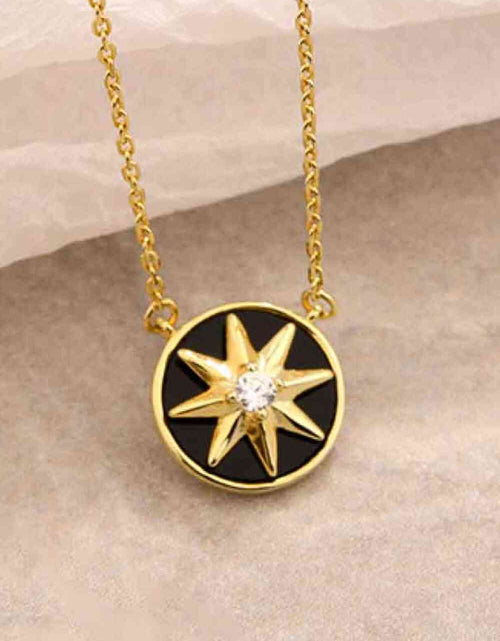 Load image into Gallery viewer, Cubic Zirconia Star Pendant Necklace
