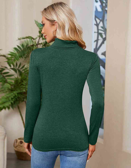 Load image into Gallery viewer, Turtleneck Long Sleeve T-Shirt
