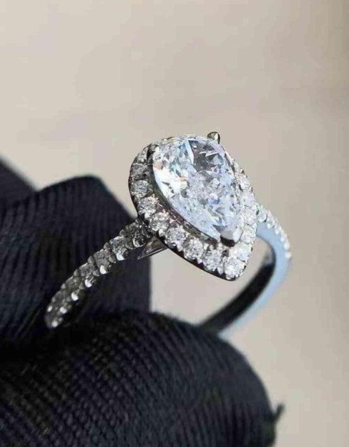 Load image into Gallery viewer, 2 Carat Moissanite Teardrop Cluster Ring
