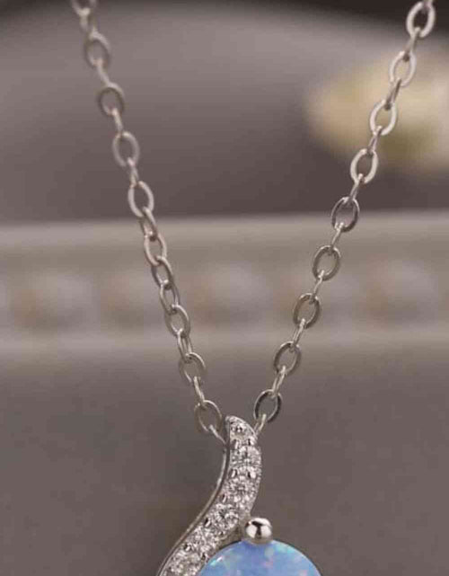 Load image into Gallery viewer, Sweet Beginnings Opal Pendant Necklace
