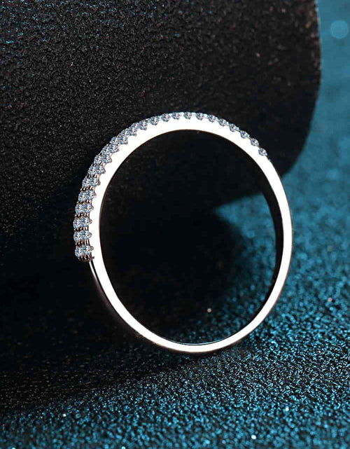 Load image into Gallery viewer, Moissanite 925 Sterling Silver Half-Eternity Ring
