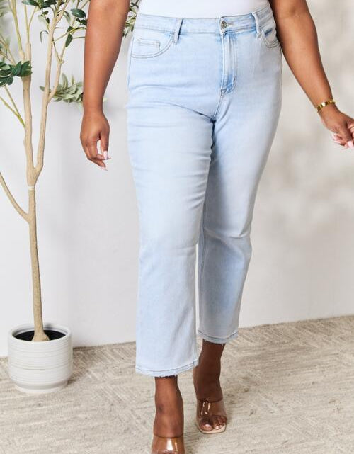 Load image into Gallery viewer, BAYEAS Full Size High Waist Straight Jeans
