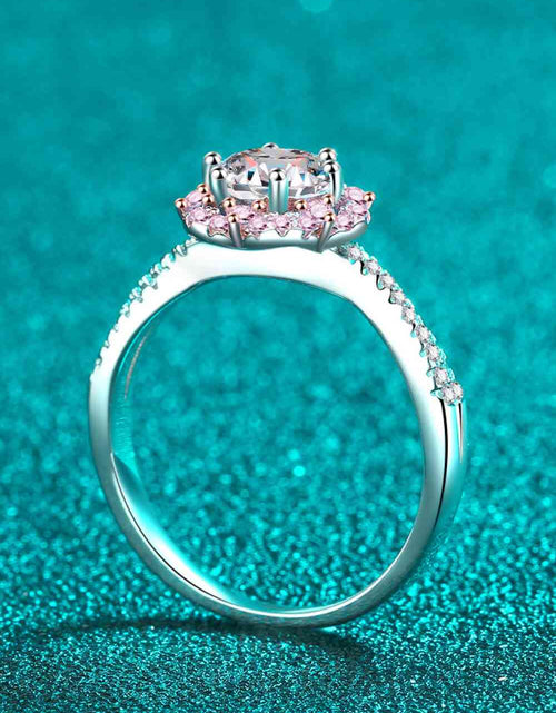 Load image into Gallery viewer, 1 Carat Moissanite Flower-Shaped Crisscross Ring
