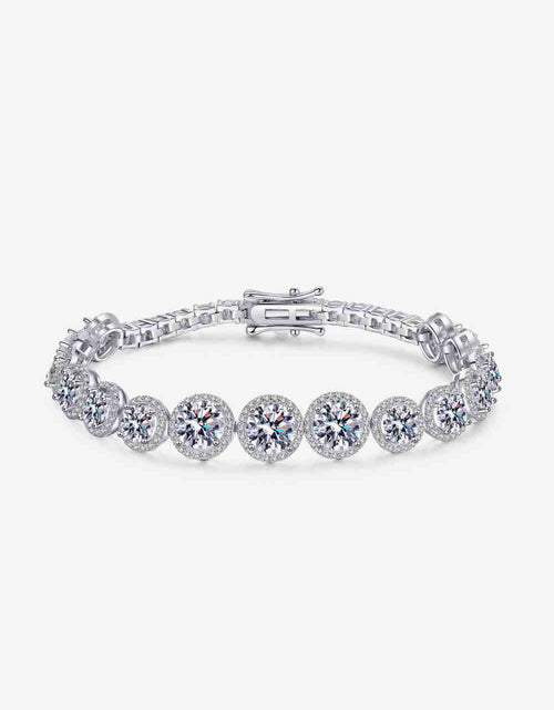 Load image into Gallery viewer, 925 Sterling Silver 10.4 Carat Moissanite Bracelet
